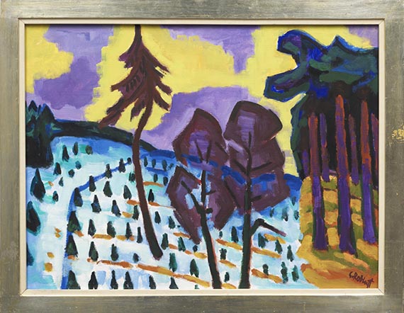 Karl Schmidt-Rottluff - Verschneite Schonung - Frame image