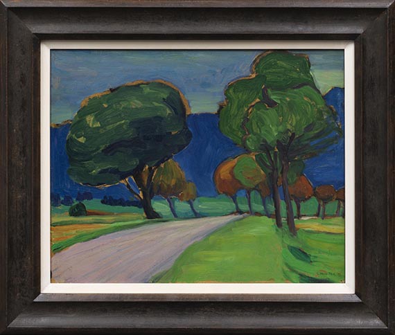 Gabriele Münter - Straße nach Weilheim - Frame image