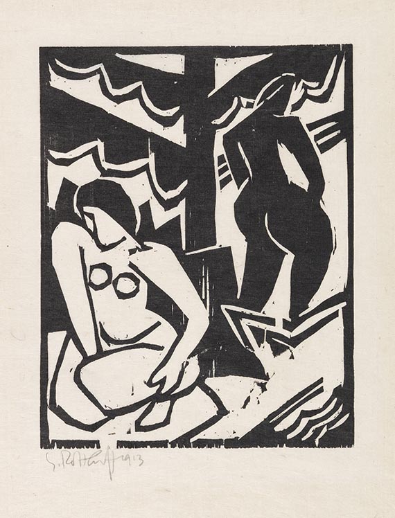 Schmidt-Rottluff - Akte unter Baum