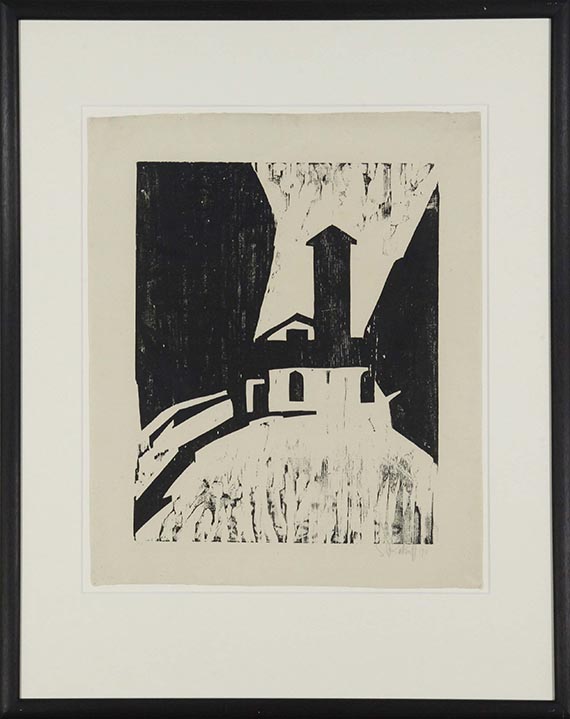 Karl Schmidt-Rottluff - Villa mit Turm - Frame image