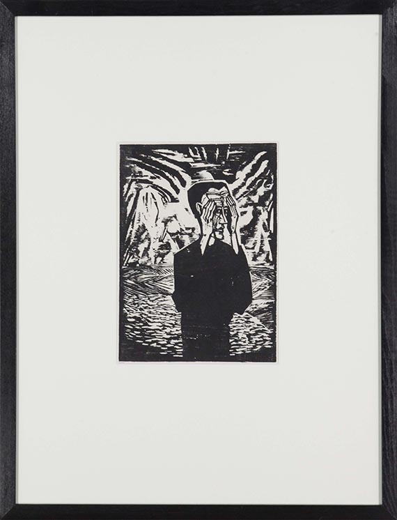 Erich Heckel - Mann in der Ebene - Frame image
