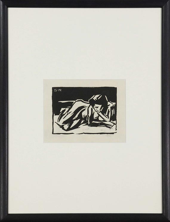 Karl Schmidt-Rottluff - Liegender Akt - Frame image