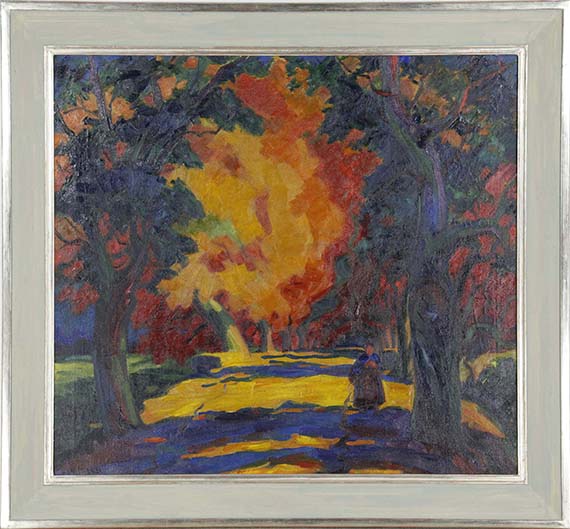 Ernst Sagewka - Kastanienallee bei Höxter - Frame image