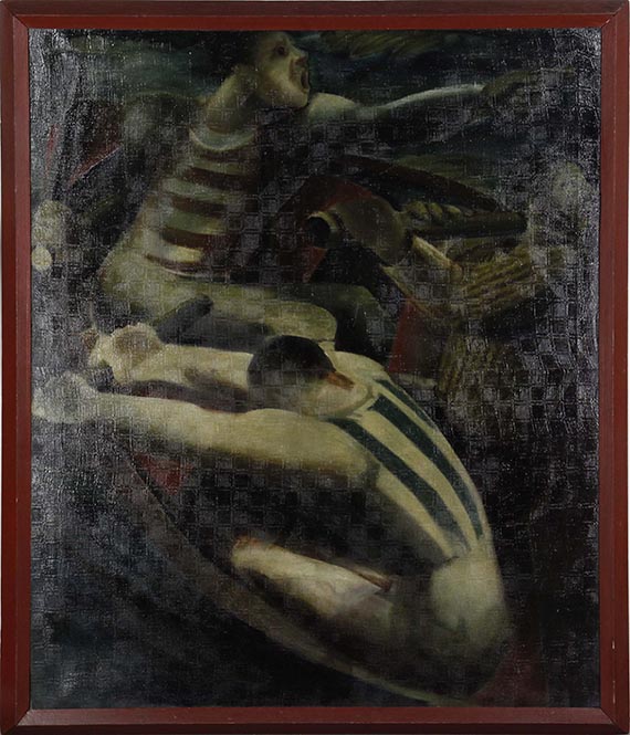 Hans Spiegel - Boot im Sturm (Die Ruderer) - Frame image