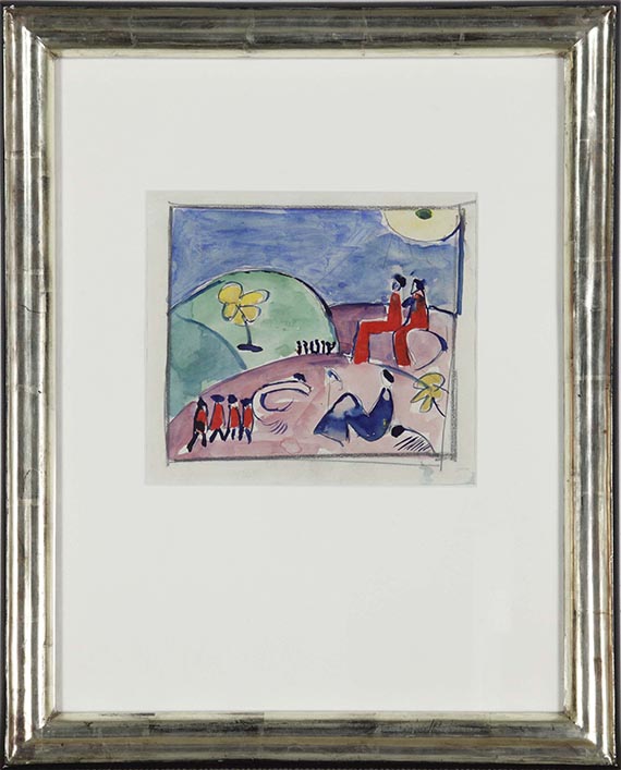 Hermann Stenner - Die gelbe Blume - Frame image