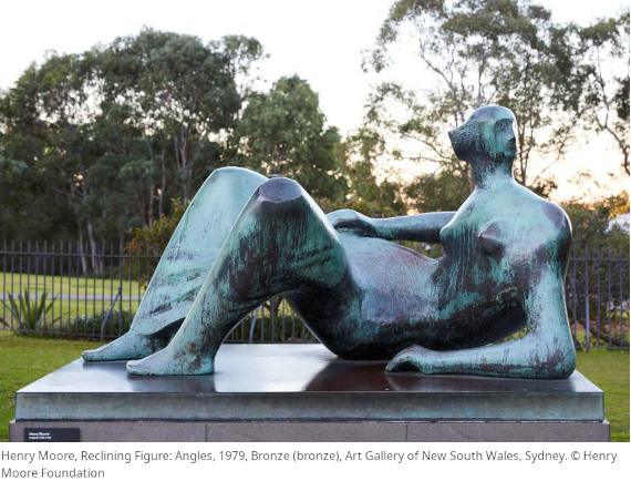 Henry Moore - Maquette for Reclining Figure: Angles - 