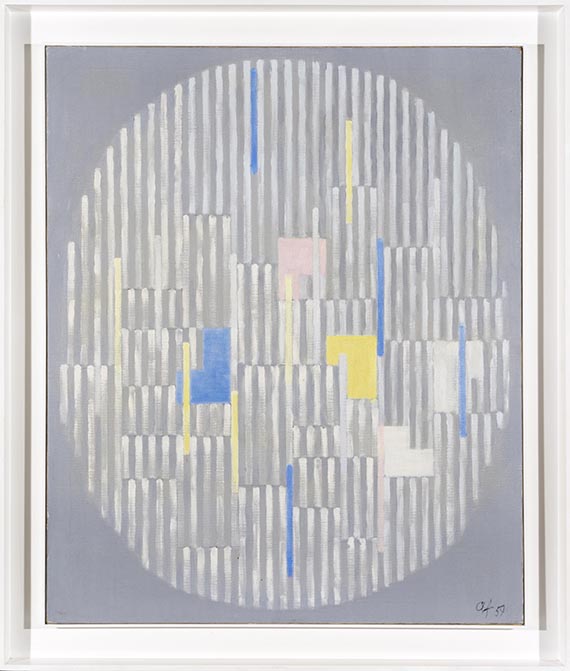 Adolf Richard Fleischmann - Composition #124, blanc - Frame image