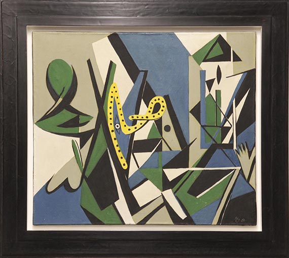 Ernst Wilhelm Nay - Die Lampe - Frame image