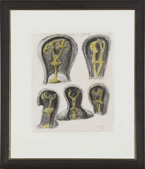 Henry Moore - Helmet Heads: Exterior Forms (Interior) - Frame image