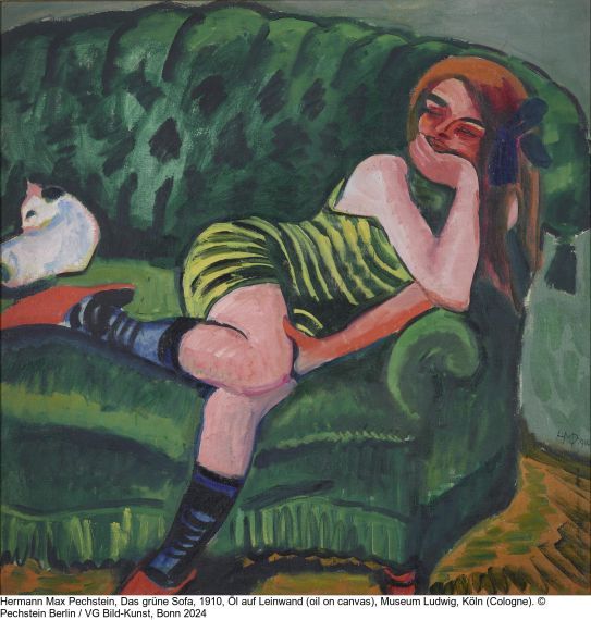 Hermann Max Pechstein - Zwei Mädchen am Tisch - 