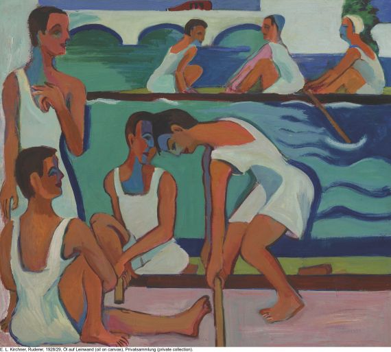 Ernst Ludwig Kirchner - Sportler im Segelhafen - 