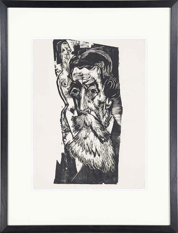 Ernst Ludwig Kirchner - Kopf Ludwig Schames - Frame image