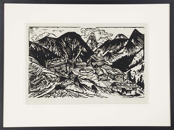 Ernst Ludwig Kirchner - Stafelalp mit Tinzenhorn - Frame image