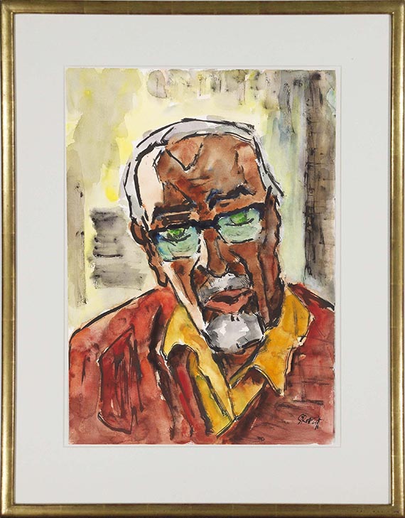 Karl Schmidt-Rottluff - Selbstporträt II - Frame image