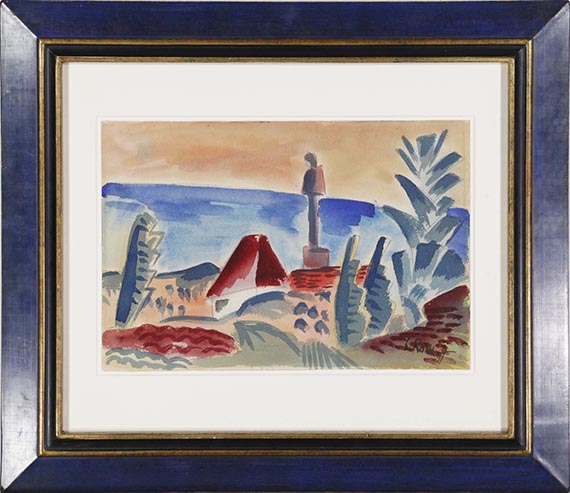 Karl Schmidt-Rottluff - Ostseelandschaft am Morgen - Frame image