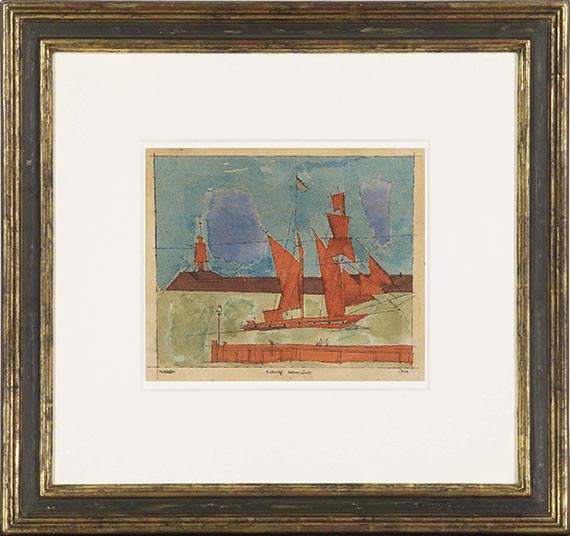 Lyonel Feininger - Entering Swinemünde - Frame image