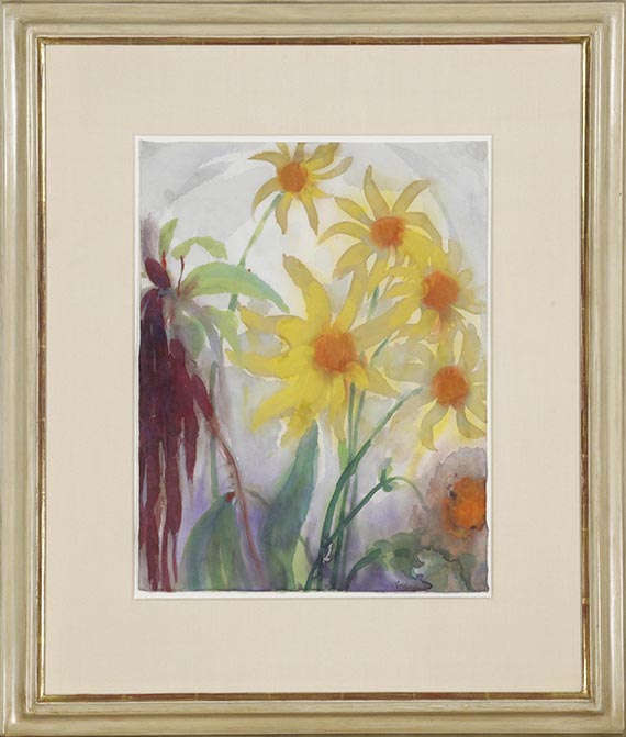 Nolde - Sonnenblumen und Fuchsschwanz