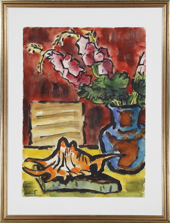 Karl Schmidt-Rottluff - Orangene Muschel - Frame image