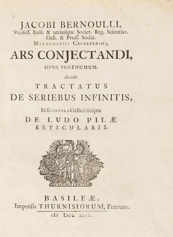Jacob Bernoulli - Ars conjectandi
