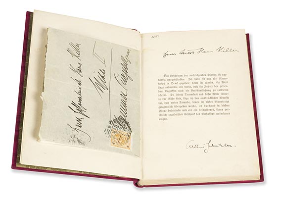 Arthur Schnitzler - Der Reigen. EA mit eingeb. Brief - 
