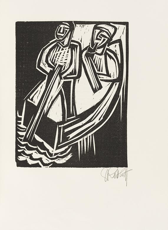 Karl Schmidt-Rottluff - Karl Schmidt-Rottluffs graphisches Werk bis 1923. Dabei: Acht Maler, 1930 - 