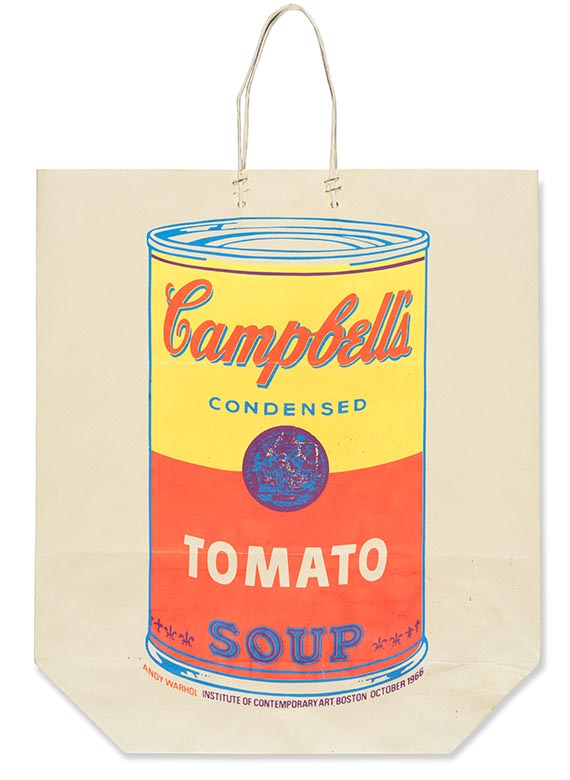 Warhol - Tüte Campell's signiert