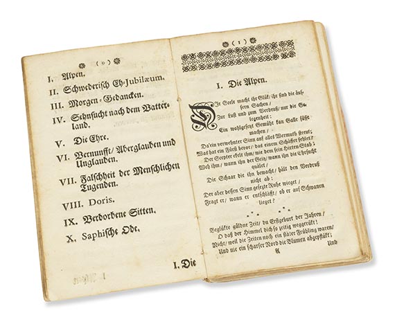 Albrecht von Haller - Versuch schweizerischer Gedichten - 