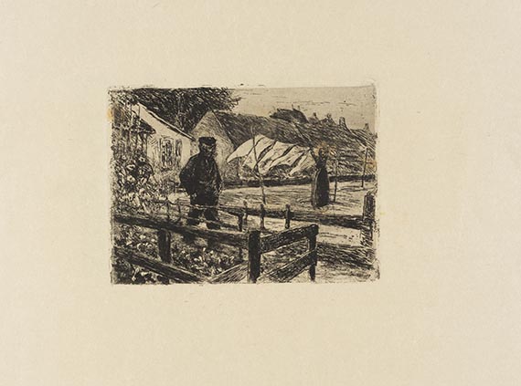 Max Liebermann - Mappe mit 13 Radierungen - 