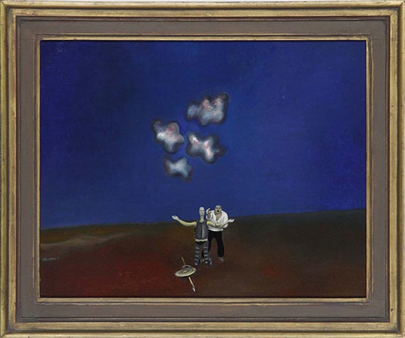 Wolfgang Mattheuer - Nachbar! Es brennt doch wirklich (nach Rückers Stück: Der Nachbar des Herrn Pansa) - Frame image