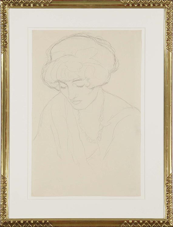 Gustav Klimt - Mit gesenktem Blick - Frame image