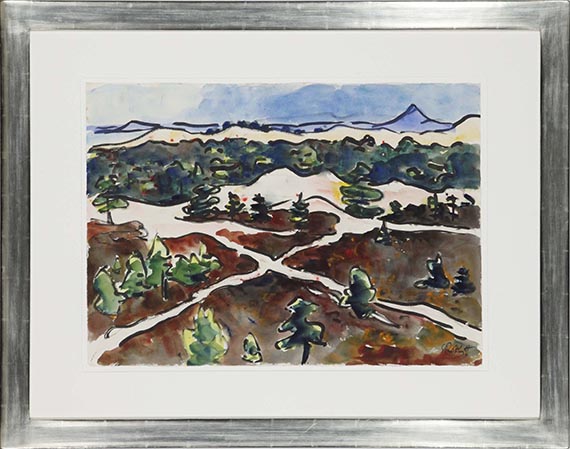 Karl Schmidt-Rottluff - Pfade im Dünengelände - Frame image