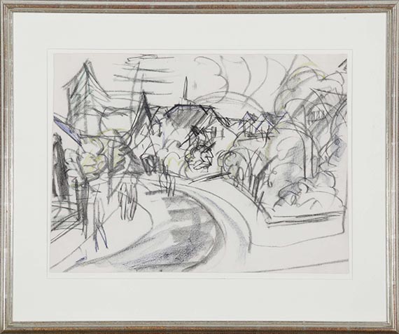 Ernst Ludwig Kirchner - Straße in Königstein - Frame image
