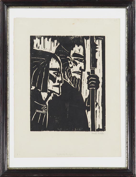 Emil Nolde - Ziehende Krieger - Frame image