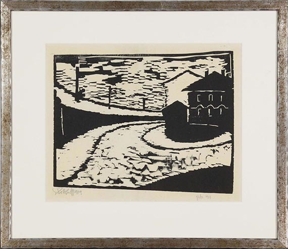 Karl Schmidt-Rottluff - Straßenbiegung - Frame image