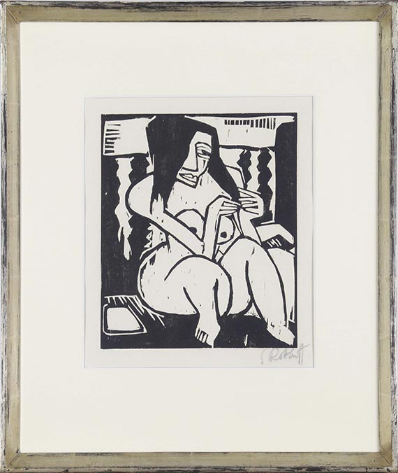 Karl Schmidt-Rottluff - Frau mit aufgelöstem Haar - Frame image