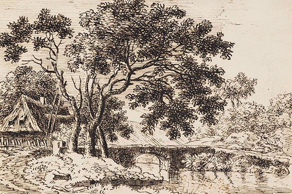 Franz Kobell - und Ferdinand Kobell: Landschaftsstudien (5 Blatt) - 