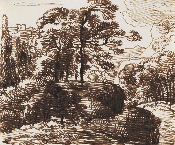 Franz Kobell - und Ferdinand Kobell: Landschaftsstudien (5 Blatt) - 