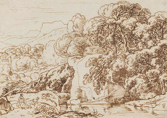 Franz Kobell - und Ferdinand Kobell: Landschaftsstudien (5 Blatt) - 