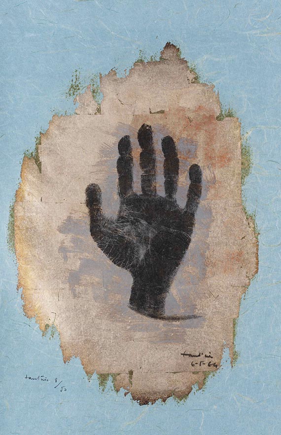 Jean Fautrier - La main (3 Bll.) - 