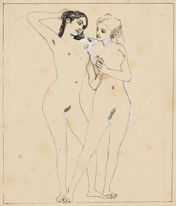 Max Klinger - Aktstudien (5 Bll.) - 