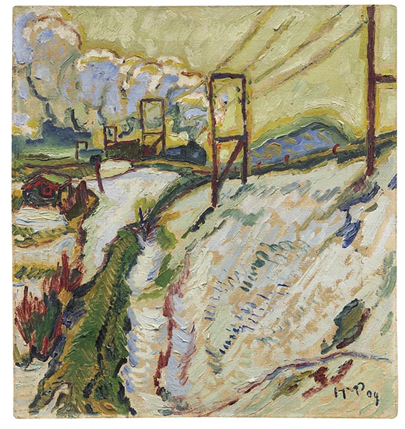 Pechstein - Märzenschnee: Der Bahndamm