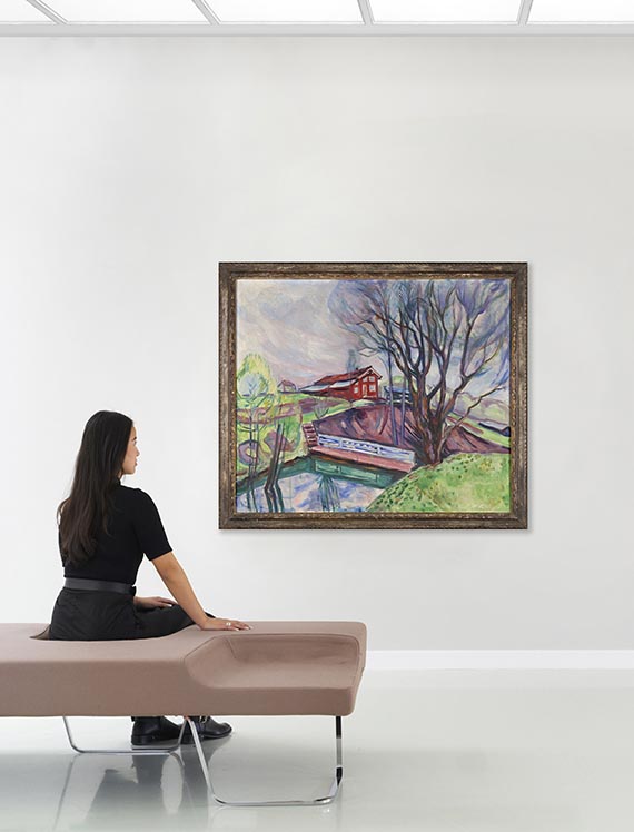 Edvard Munch - Das rote Haus (Det røde hus) - 