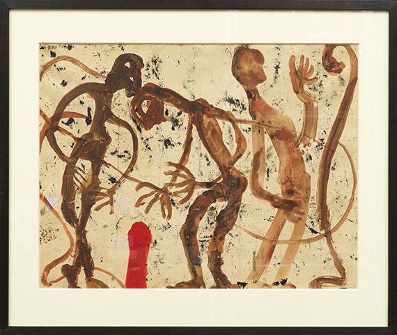 Louis Soutter - Les peintres et le mur blanc / Le péché - Les sens éveillés (2-seitig) - Frame image