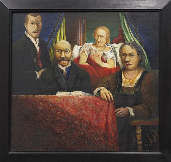 Franz Radziwill - Eine Türe öffnet sich (mit Selbstbildnis) - Frame image
