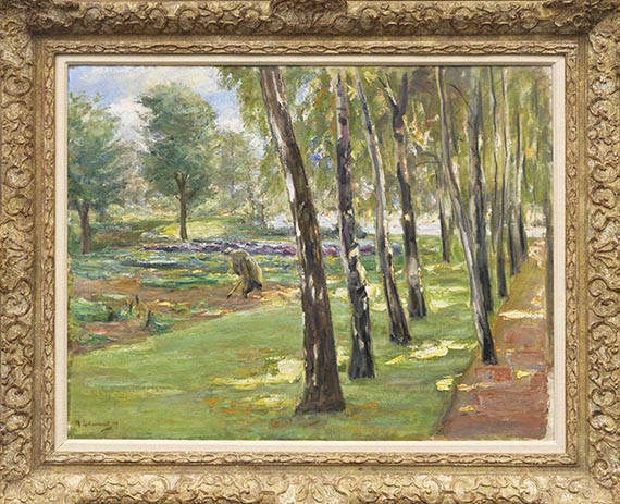 Max Liebermann - Die Birkenallee im Wannseegarten - Frame image