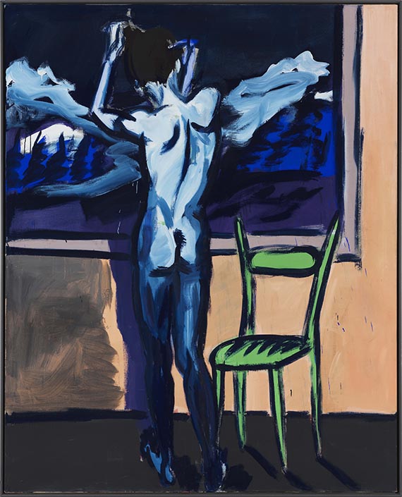 Rainer Fetting - Rückenakt (Ausblick) - Frame image