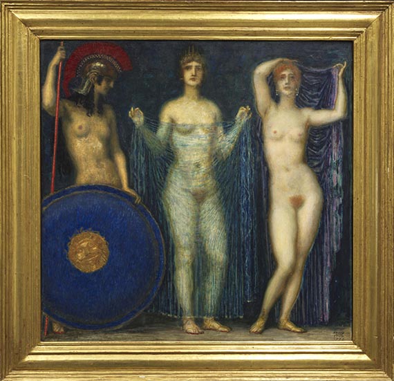 Franz von Stuck - Urteil des Paris - Frame image