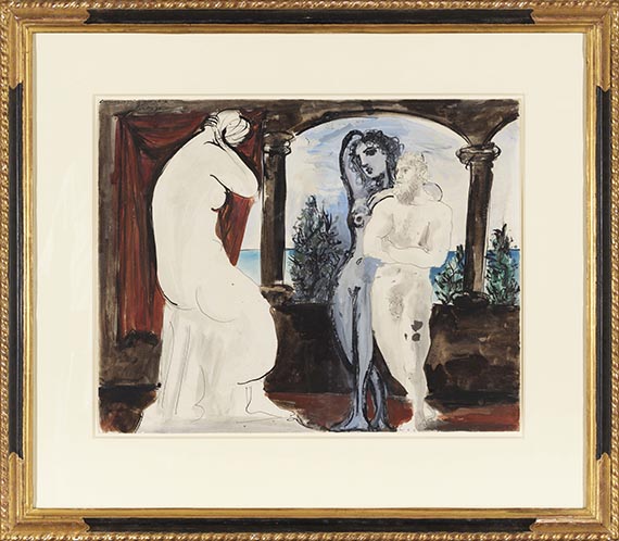 Pablo Picasso - Le Sculpteur et son Modèle - Frame image