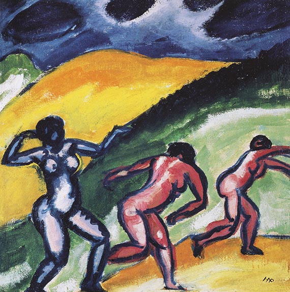 Illustration  for: Hermann Max Pechstein, In den Dünen, 1911, oil on canvas, Stedelijk Museum, Amsterdam. © Pechstein Hamburg / Berlin / VG Bild-Kunst, Bonn 2025