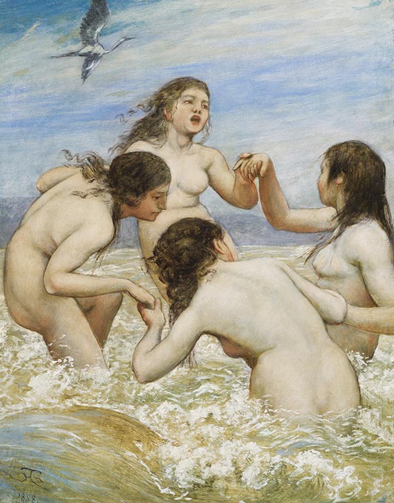 Hans Thoma - Tanz in den Wellen